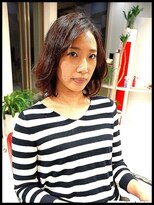 メタ(META)&nbsp;カット＋前髪のストレート＋デジタルパーマ　※（大人ボブ）