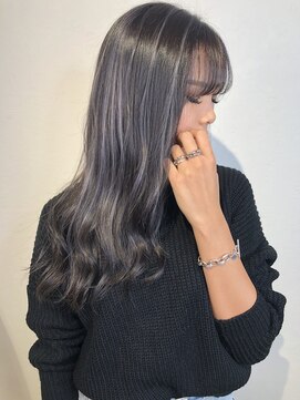 アンダーバーホワイト 南海難波店(_WHITE) No.1 3Dハイライト☆グレーアッシュ☆ダークトーン