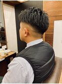 【IRIE HAIR赤坂】フェードスタイル×束感カット×アップバング