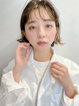 レトン 銀座(leton) Aラインボブ/マロンベージュ/ニュアンスマッシュ[東銀座/銀座]