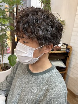 ギフト ヘアー サロン(gift hair salon) 【メンズ束感パーマ×マッシュ】