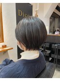 前髪無しの丸みショート【藤田稔】
