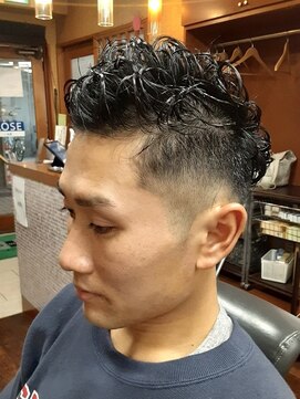 コダマ 新大塚店(KODAMA) アップバングツイストスパイラルパーマショートスタイル（巣鴨）