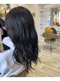 巻き髪風エアウェーブパーマ
