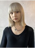 ボブルフ小顔に見せるヘアワンレン髪質改善サイエンスアクア