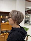 グレイヘア+インナーカラー