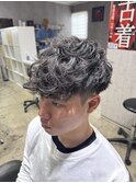滋賀/南草津/メンズ美容室/波巻きツイストスパイラルパーマ