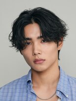 原宿フェザーパーマ波巻きスパイラルパーマニュアンスパーマ眉毛