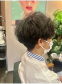 ソフト刈り上げマッシュ