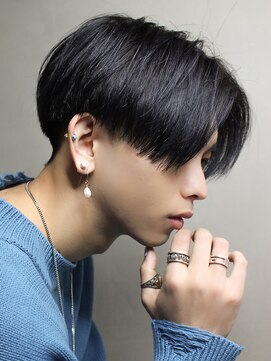 エルマーク 渋谷(L-MARK) センターパートニュアンスパーマ韓国カルマパーマコンマヘア