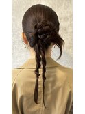 結婚式お呼ばれカチモリ／ヘアセット/タイト/アレンジ