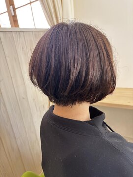 アドラーブル はなみずき店(adorable) ハイライトカラー白髪ぼかしショートボブ夏カラー秋カラー透明感