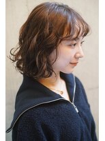 レジュアル(RESSUAL) チョコレートブラウン プードルパーマボブ