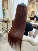 ウミネコ 表参道店(Umineko)&nbsp;☆赤茶スーパーロング×髪質改善で艶髪へ|ヘッドスパ|美髪