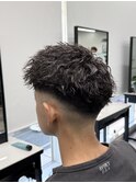 ツイストジェットメンズツイストパーマ短髪フェード