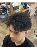 ヘアーウォーク&nbsp;波巻きパーマ×アップバング