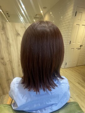 カミケンネクスト(kamiken.next) 脱白髪染め×ピンクブラウンカラー【カミケンネクスト】