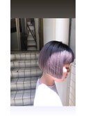 淡いパープルボブ
