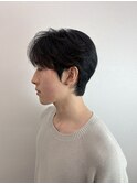 ダウンパーマ　ニュアンスパーマ　センターパート
