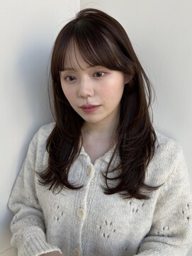 ラフ フロム ガーデン(Laf from GARDEN) ミディアム/レイヤーカット/顔周りカット/透明感カラー