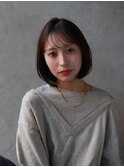 あごラインシースルーバング