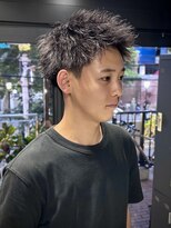 アウル 心斎橋(owl)&nbsp;【アップバングショート×ツイストパーマ】メンズパーマ/短髪