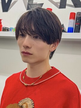 オーシャントーキョーオーバー 渋谷(OCEAN TOKYO OVER) シースルーラウンドマッシュニュアンスパーマ韓国マッシュ