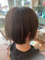 タミーズ 金山(Tummy's)&nbsp;大人可愛い丸みショートボブ×ナチュラルブラウンカラー