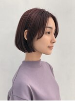 ロディーナコク 大口 新子安(rodina.coc)&nbsp;ミルクティーブロンド/ダークブルー/デジタルパーマ/大口新子安