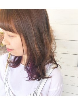 ヒマワリ(HIMAWARI) インナーカラー バイオレット ミディアム