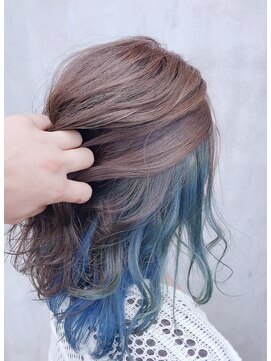 ナゴンスタイル 宇都宮(NAGON STYLE) インナーカラーブルー