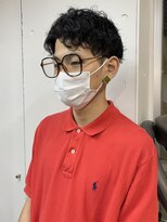 バイフィフス 原宿/表参道(by fifth)&nbsp;◇アップバング ウェーブパーマ くせ毛風パーマ メンズマッシュ