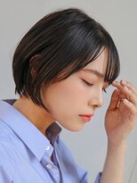 グラニュー(granew) 【担当石井】大人可愛い20代30代40代黒髪前下がりショートボブ