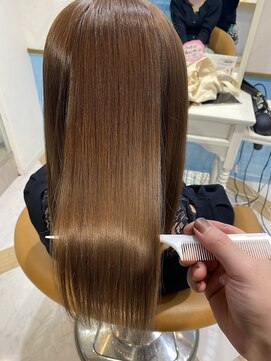 ロンド ストラーダ 心斎橋(Lond strada) シルキーベージュ×グレージュカラー【髪質改善/縮毛矯正】