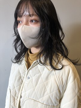 ロティー 天神(loty) 【hono】お洒落暗髪ウルフレイヤー