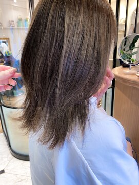ロンド エスポワール 錦糸町(Lond espoir) 【柴田】ミディアムヘアショコラベージュボブルフ魅力倍増カール