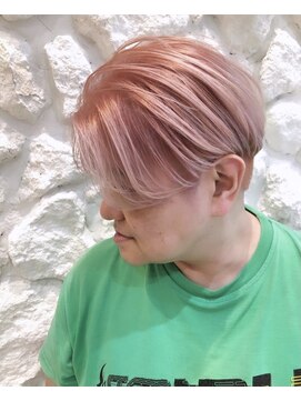 モアナバイヘッドライト 曽根店(Moana by HEADLIGHT) Moana＃ホワイトピンク＃ハンサムショート