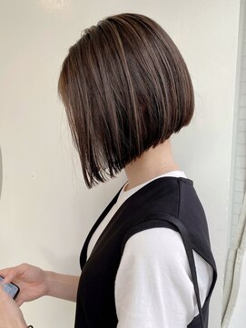 モリオ フロム ロンドン 大宮2号店(morio from London) 【なかじま ひびき】大人ハイライト×グレージュボブ