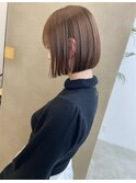 オシャレ切りっぱなしボブ