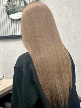 ロウル 渋谷(LOWRL) ミルクティーブラウン/ケアブリーチカラー