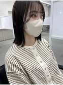 ★切りっぱなしボブ顔周りカット