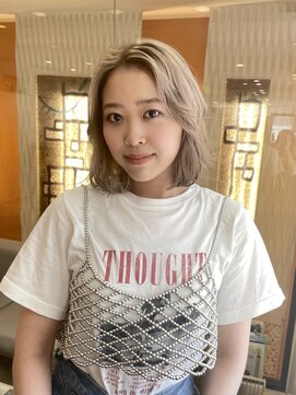 レクタ(recta) ボブパーマ風 ミルクティーベージュ ケアブリーチ