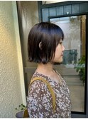 切りっぱなしボブ