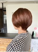 大人女子のハンサムショート×透明感カラー くすみカラー#1