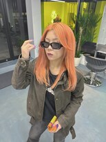 ベル(BEL)&nbsp;オレンジヘア/レイヤーカット/簡単スタイリング