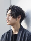 ダークアッシュ/ニュアンスパーマ/韓国マッシュ/スペインカール