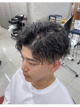 ヘアーパークキューブ ナチュラル7:3×ロッドツイスパ