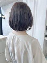 キャアリー(Caary)&nbsp;福山市美容室Caaryナチュラルふわっとボブ透明感グレージュ