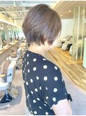 丸みショート◎30代40代50代/白髪ぼかし/ベージュ