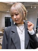 波巻きハイトーンボブ